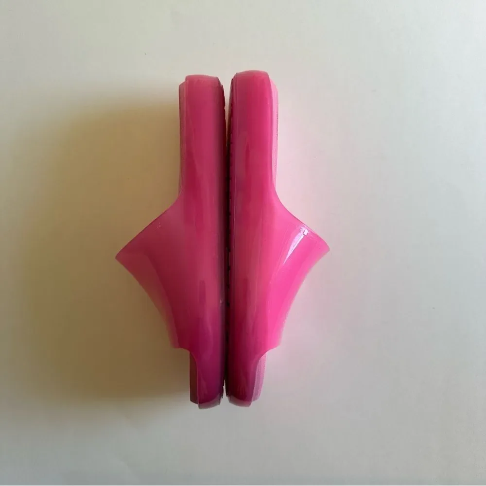Yellowbox Hot Pink Platform Marana Jelly Slide sandals - Picture 9 of 11
